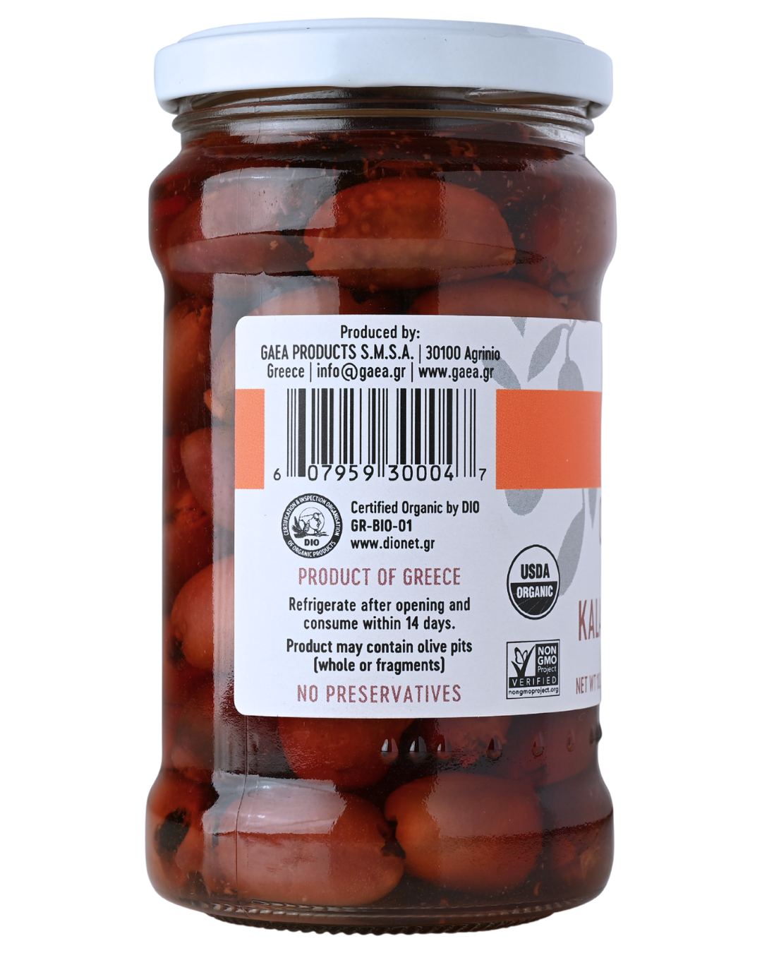 GAEA Organic Pitted Kalamata Olives 10.2 oz