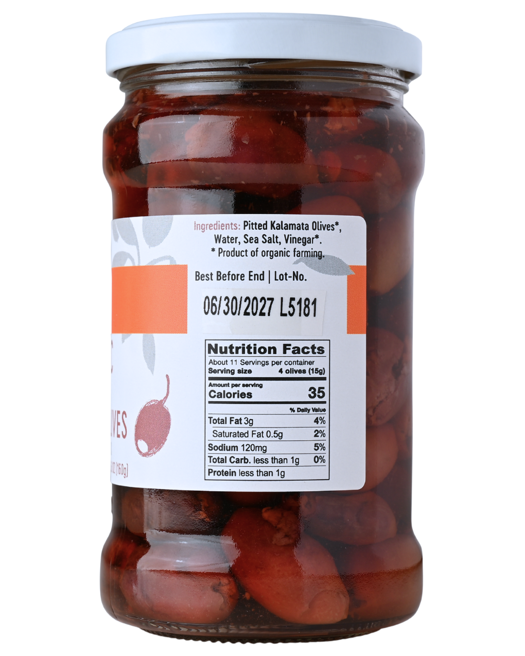 GAEA Organic Pitted Kalamata Olives 10.2 oz
