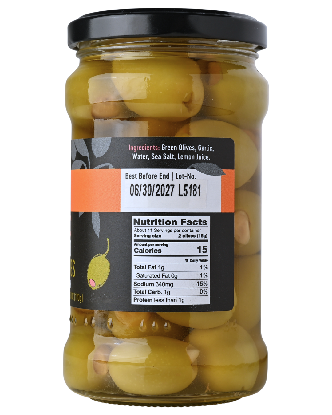 GAEA Garlic stuffed green olives