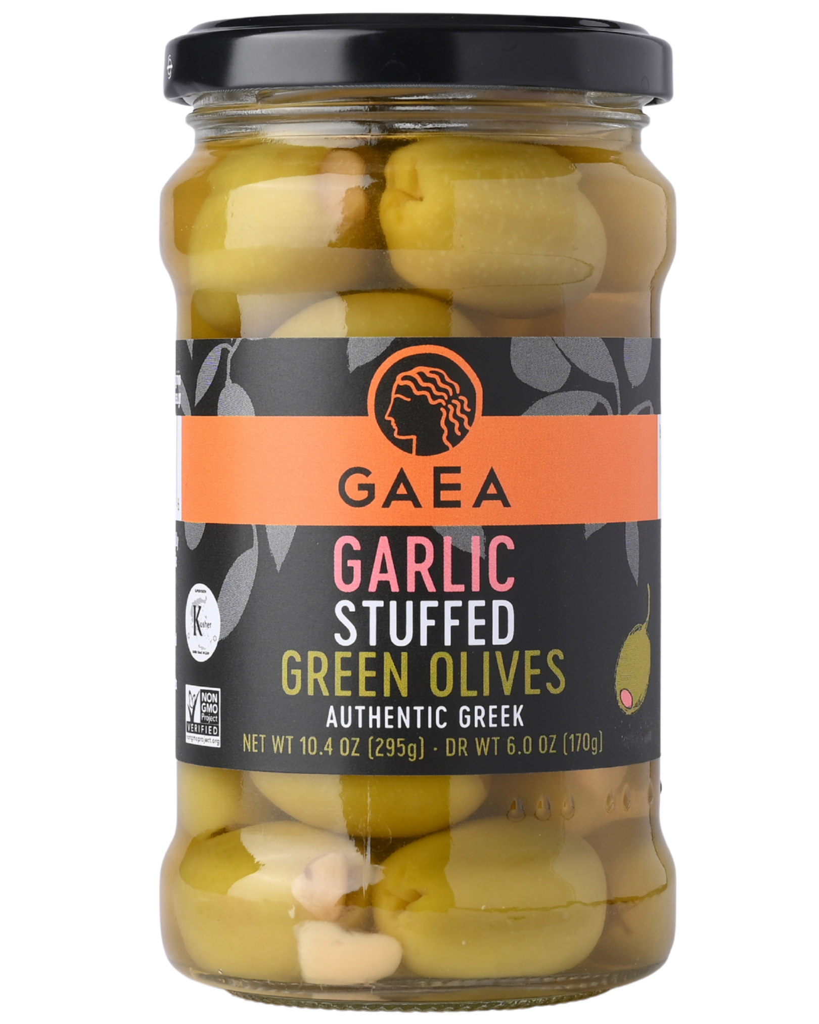 GAEA Garlic stuffed green olives