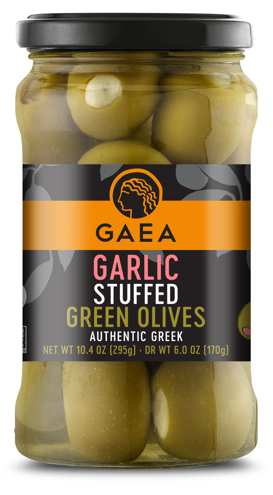 GAEA Garlic stuffed green olives Gaea_USA