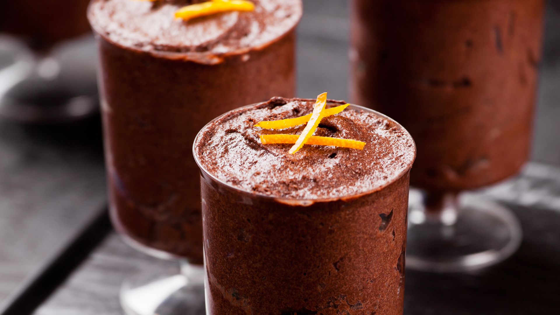 Chocolate mousse with Extra Virgin Olive Oil
