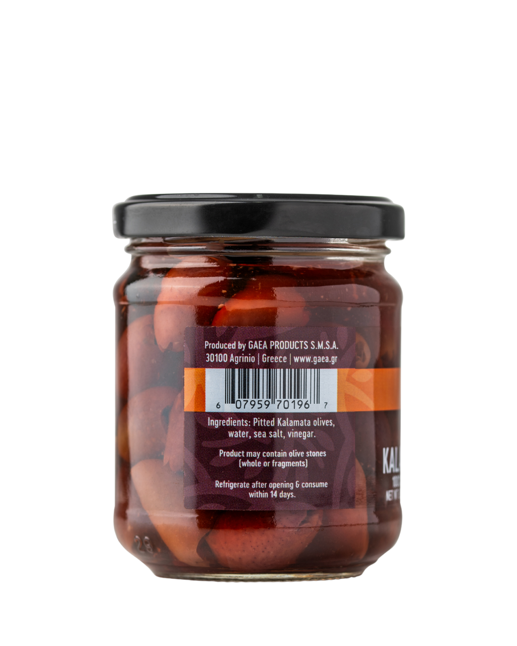 GAEA Pitted Kalamata Olives – 6.5 oz Jar
