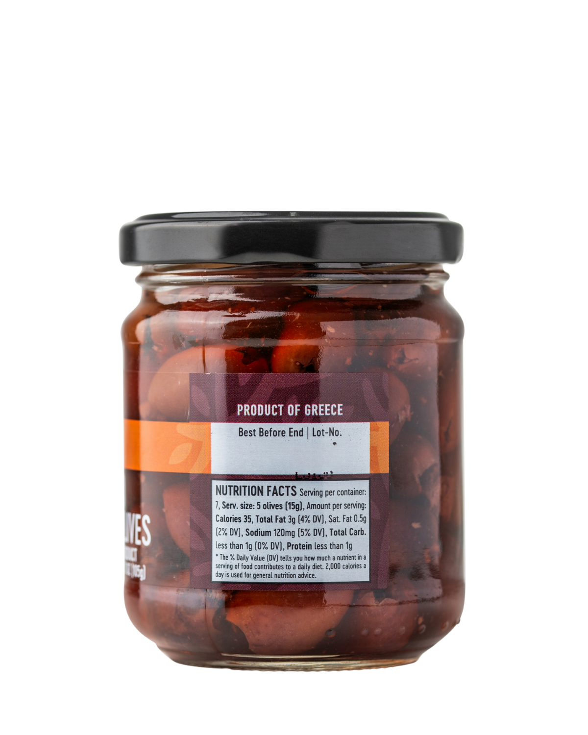 GAEA Pitted Kalamata Olives – 6.5 oz Jar