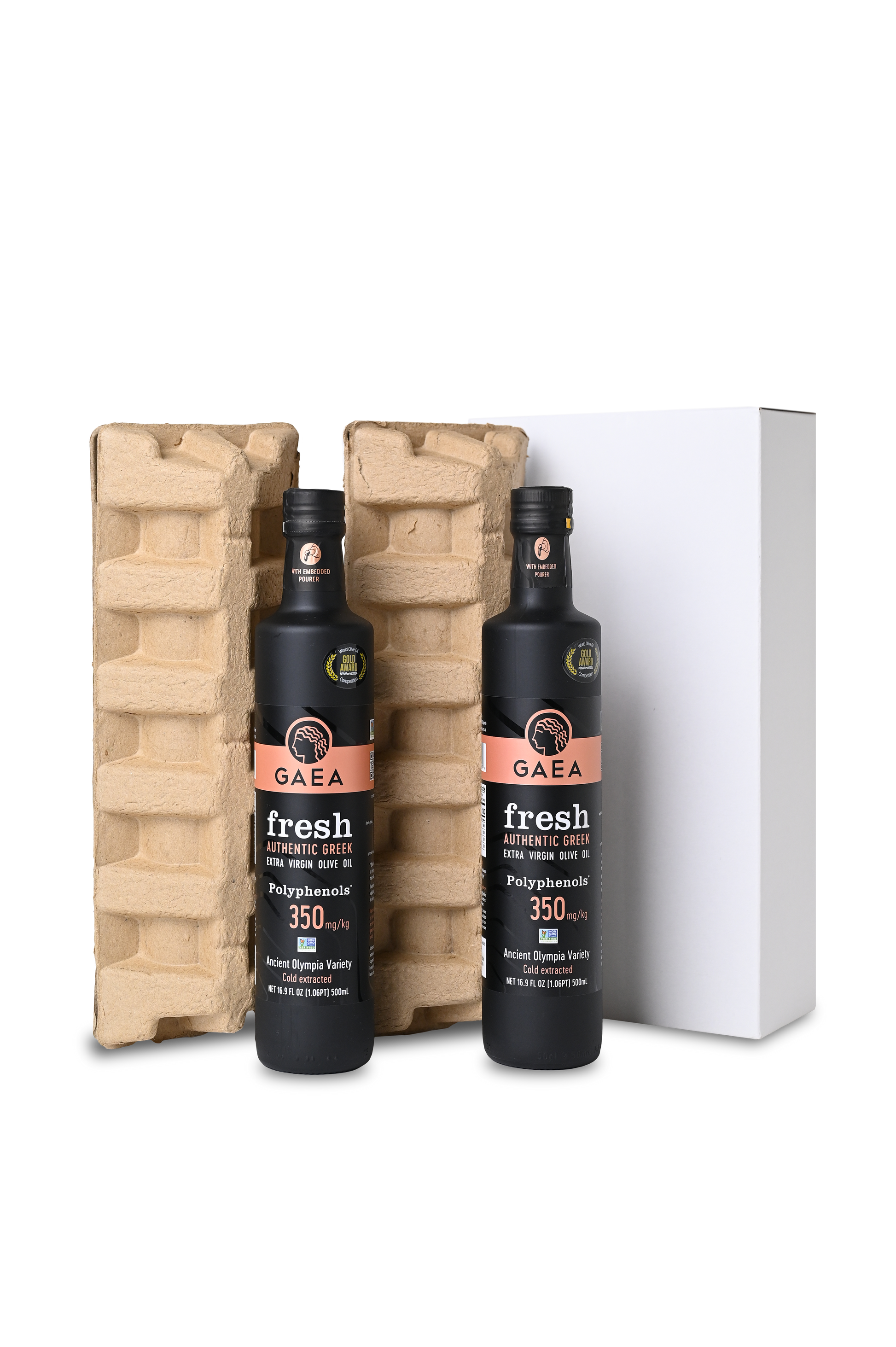 GAEA Fresh Extra Virgin Olive Oil (double pack 2*16.9 fl oz)