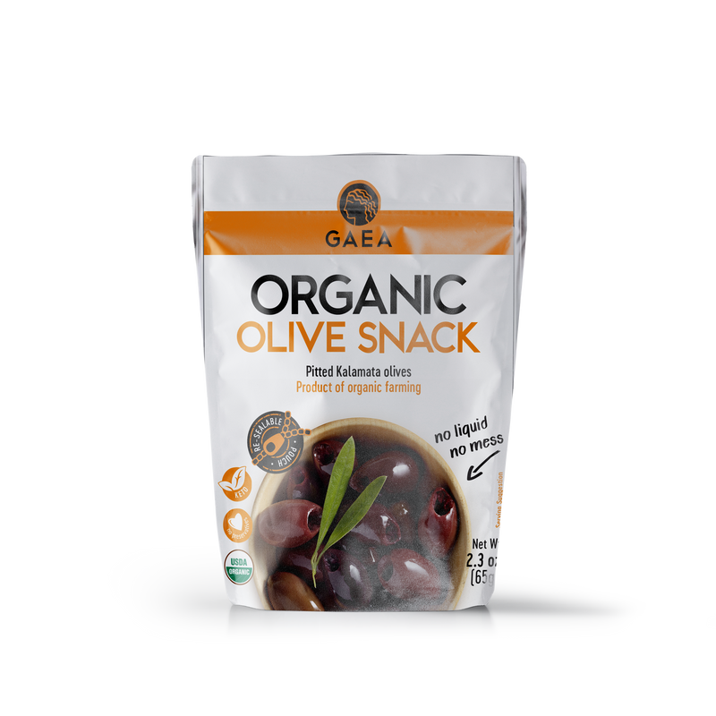 GAEA Organic Olive Snack with pitted Kalamata olives 2.3oz