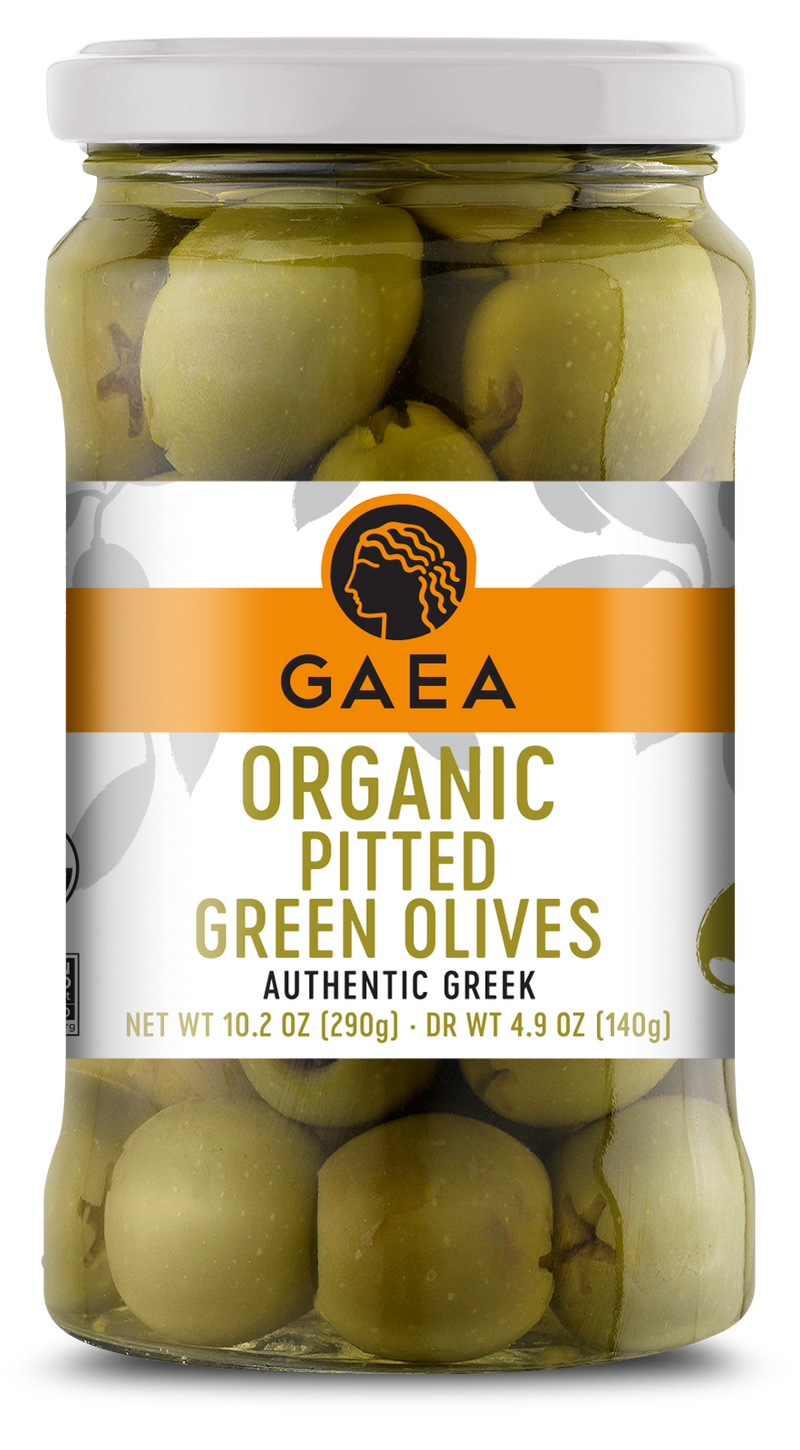GAEA Organic Pitted Green Olives 10.2 oz