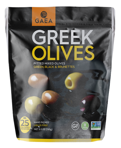 GAEA Pitted Mixed Olives Green , Black and Brunettes